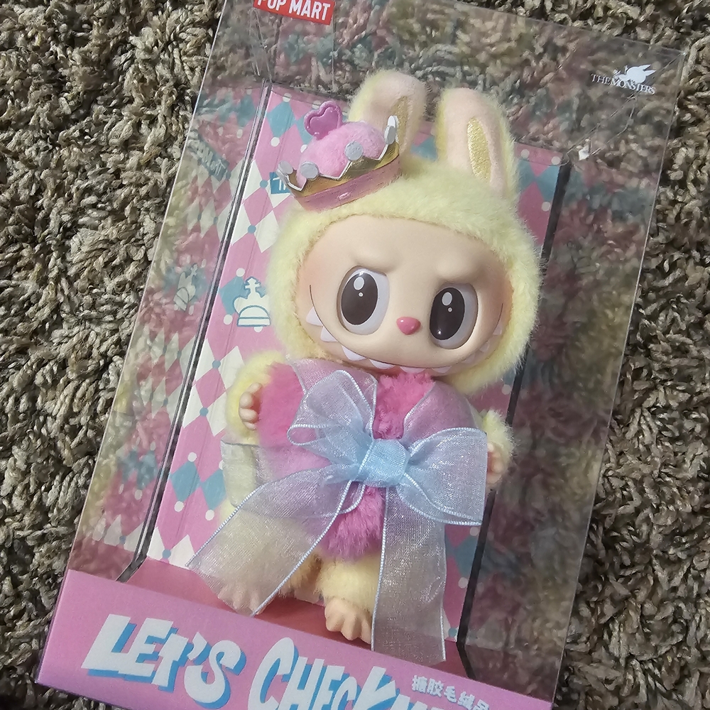 Pop Mart Yellow and Pink Bunny Action Figure